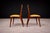 Yellow Set of 2 Chairs in Rosewood & Yellow Linen Canvas, Carlo Hauner, 1950s For Sale - Image 8 of 14