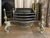 Hollywood Regency Antique English Regency Style Brass and Steel Fire Grate, 1880 For Sale - Image 3 of 14