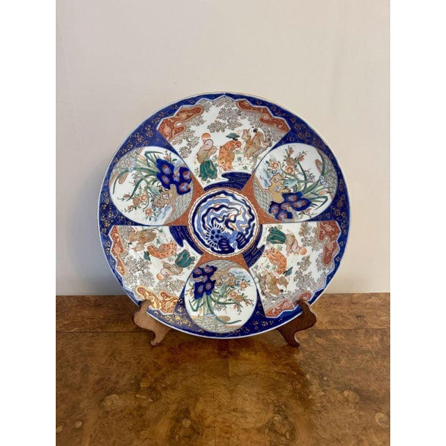 Antique Japanese Imari Charger, 1900s For Sale - Image 6 of 6
