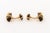 Schlumberger for Tiffany and Company Pair of 18K Yellow Gold and Black Enamel Cufflinks, featuring applied back enamel...