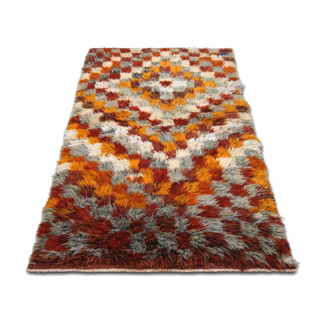 1960s Turkish Tulu Rug For Sale In Los Angeles - Image 6 of 6
