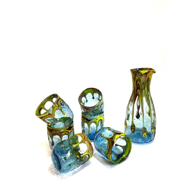 Drinking Set by Maryana Iskra for Ribes Studio, Set of 7 For Sale - Image 9 of 18