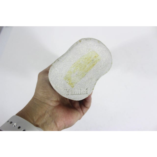 Cream Vintage Organic Modern Studio Neutral Pottery Vase For Sale - Image 8 of 9