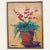 Vintage Original Still Life Potted Begonia Flower Oil Painting Signed For Sale In Charlotte - Image 6 of 10
