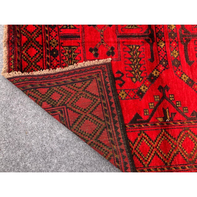 Vintage Hand Knotted Rug For Sale - Image 6 of 6