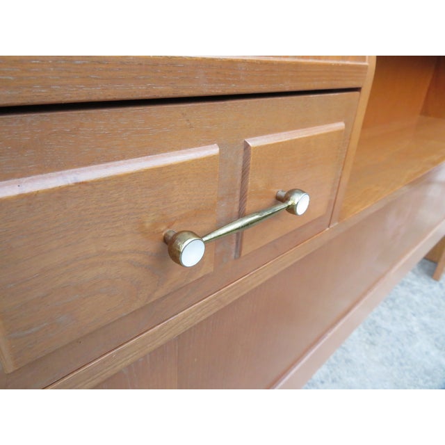 La Period Mid Century Full Size Bed Frame W/ Drawers or Queen Size Headboard For Sale - Image 11 of 17