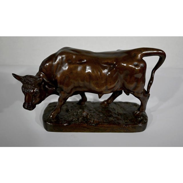 Black L. Vidal, Le Taureau, 1867, Bronze For Sale - Image 8 of 15