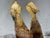 Contemporary Andrea Stella "In Love Behind the Walls" Gold Leaf Oil Mixed Media Painting, Figurative, Italian Contemporary Art, 2010 For Sale - Image 3 of 8