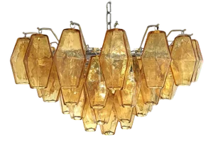 Italian Style Murano Glass Sputnik Chandelier Poliedro from Simoeng