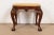 Baker Furniture Historic Charleston Chippendale Carved Mahogany Stool or Ottoman For Sale - Image 9 of 11
