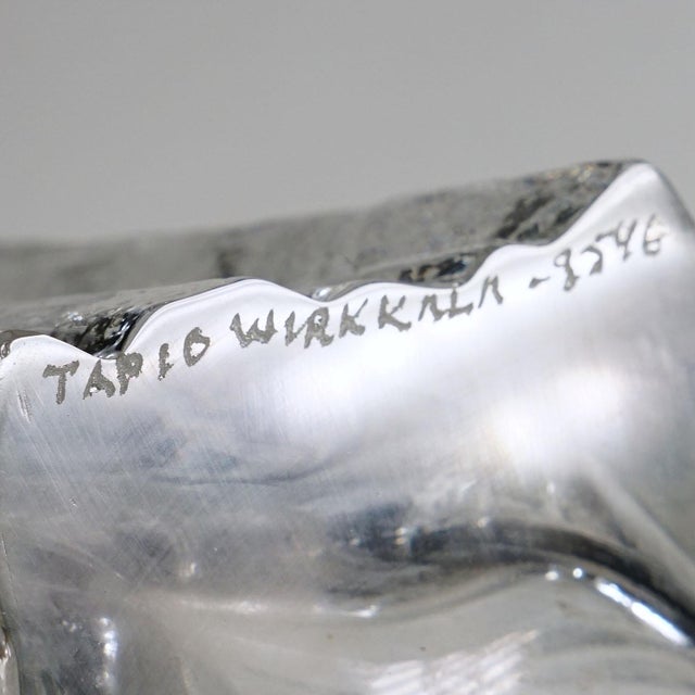 Glass Vintage Art Glass Vase by Tapio Wirkkala for Iittala 1967 For Sale - Image 7 of 8