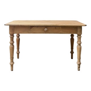French Farmhouse Pine Table For Sale