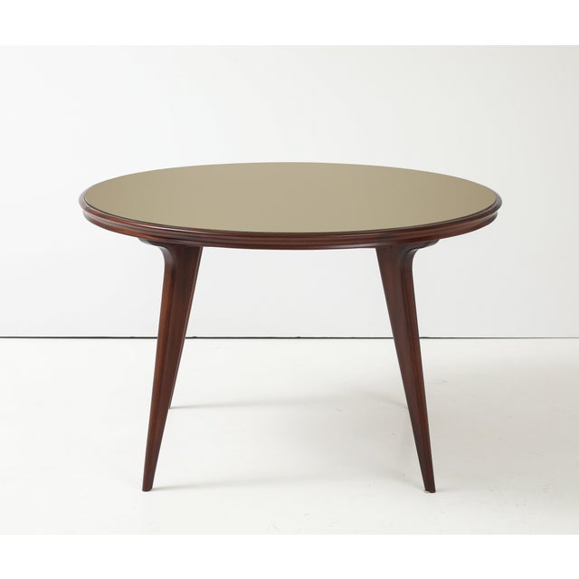Ico Parisi 1960's Ico Parisi Style Modernist Round Walnut Dining For Sale - Image 4 of 12