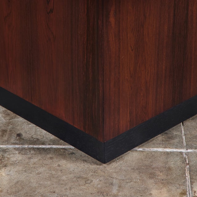 Rosewood Sliding Coffee Bar Table by E. Pedersen & Søn For Sale - Image 18 of 18