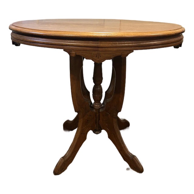Late 19th Century Victorian Eastlake Style Parlor Table For Sale