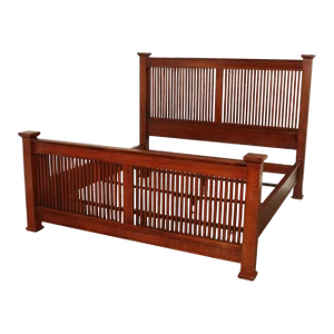 Stickley Mission Collection King Size Oak Prairie Bed