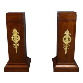 Empire Pedestals, Early 19th Century, Set of 2 For Sale