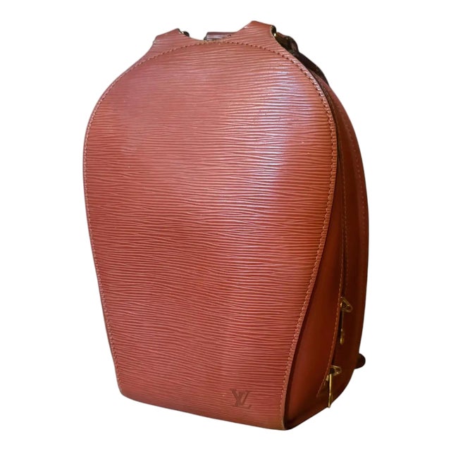 1990s Louis Vuitton Brown Epi Leather Mabillon Small Backpack 2 For Sale