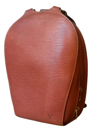 1990s Louis Vuitton Brown Epi Leather Mabillon Small Backpack 2
