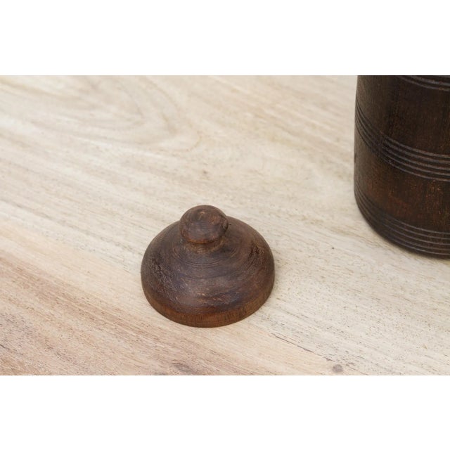 19th Century Petite Rustic Nepalese Food Jar For Sale In Los Angeles - Image 6 of 9