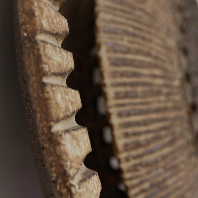 1970s Mid-Century Ceramic Sun Wall Light from Løvemose, Denmark, 1970s For Sale - Image 5 of 18