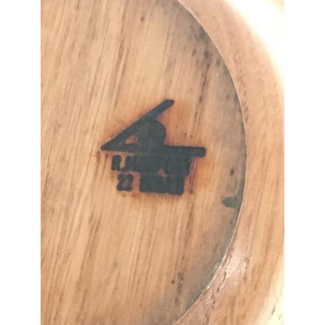 1970s Wooden Bowl. Stamped in the Paste. Circa 1970 For Sale - Image 5 of 6