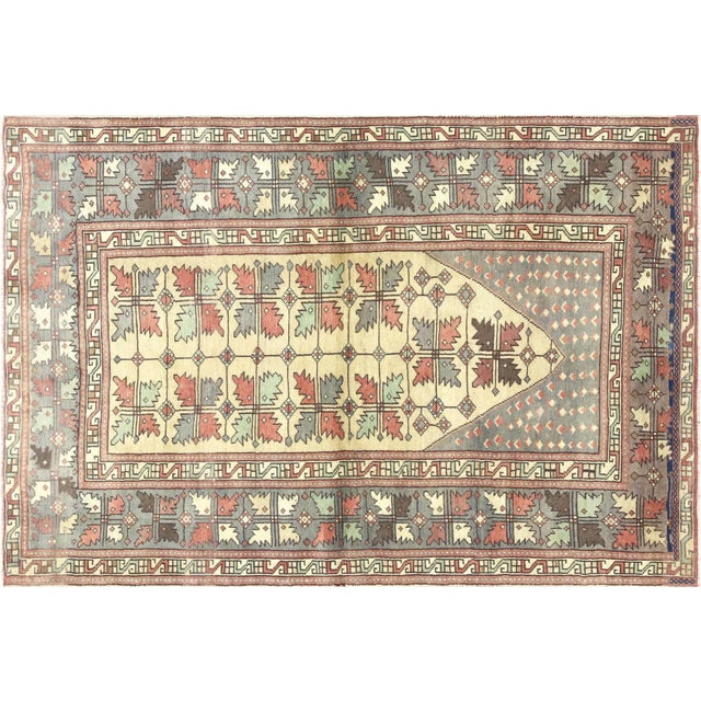 Textile 1960s Turkish Oushak Rug For Sale - Image 7 of 7