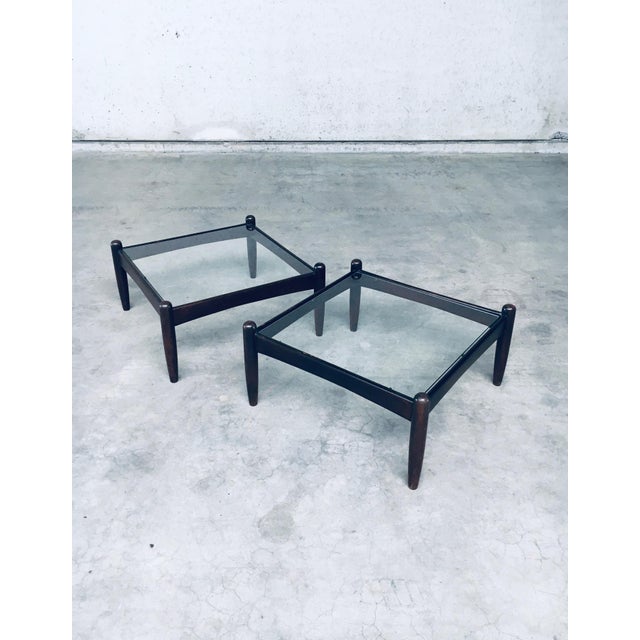 Glass Mid-Century Modern Design Low Side Table Set, Sweden, 1960s, Set of 2 For Sale - Image 7 of 18