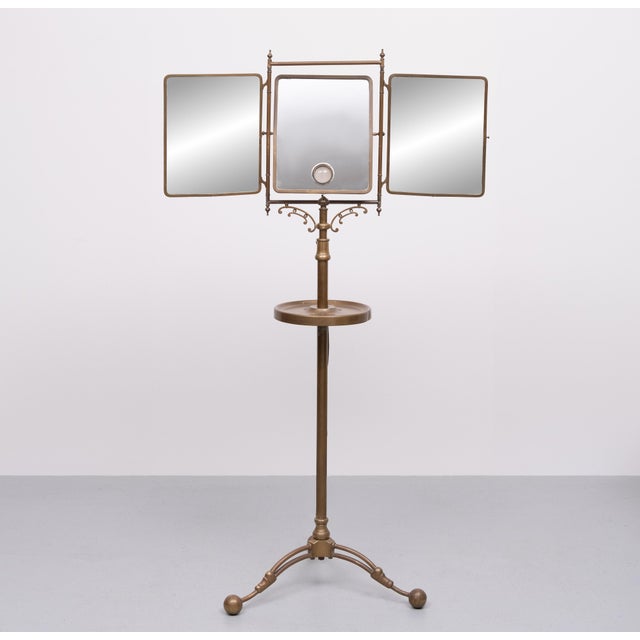 Vintage Art Deco Standing Mirror, 1920 For Sale - Image 12 of 18