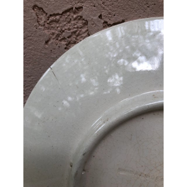 Ceramic C.1890 French Majolica Ducklings With Frogs Plate Sarreguemines For Sale - Image 7 of 9