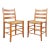 Two Swedish 1970s Pine Ladder Back Chairs With Rope Woven Seats - 2 Pcs, (4 Available) For Sale