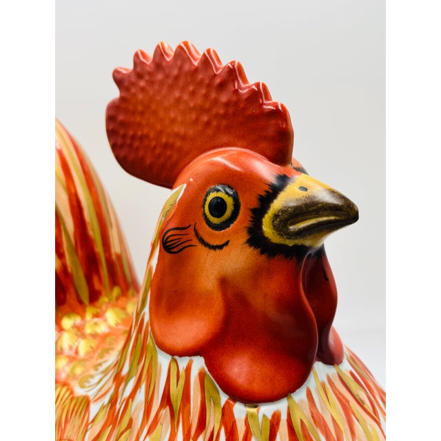 American 1970s Mottahedeh Large Imari Style Rooster Tureen For Sale - Image 3 of 12