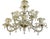 Boat Chandelier in Gold Crystal Murano Glass, 1950s For Sale