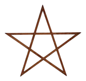 Square Nailed Wood Star