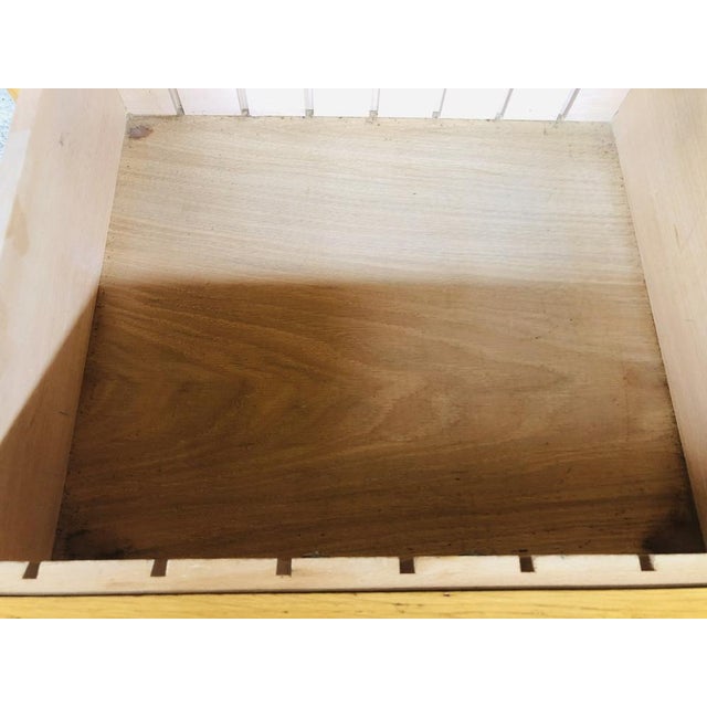 Plastic Mid-Century Oak Storage Cabinet on Wheels, 1960s For Sale - Image 7 of 18