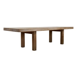 Large Danish Pine Dining Table, 1980s For Sale