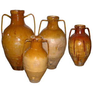 Southern Italian Terra Cotta Olive Oil Jars