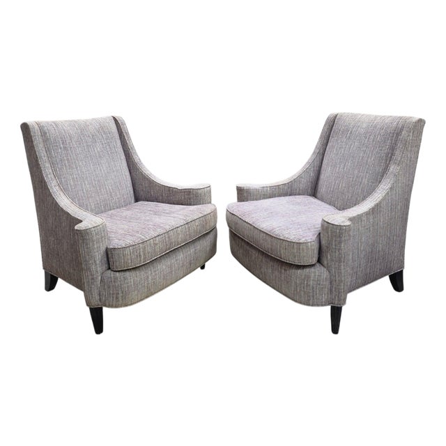 1990s Pair of Vintage Barbara Barry Lounge Chairs For Sale