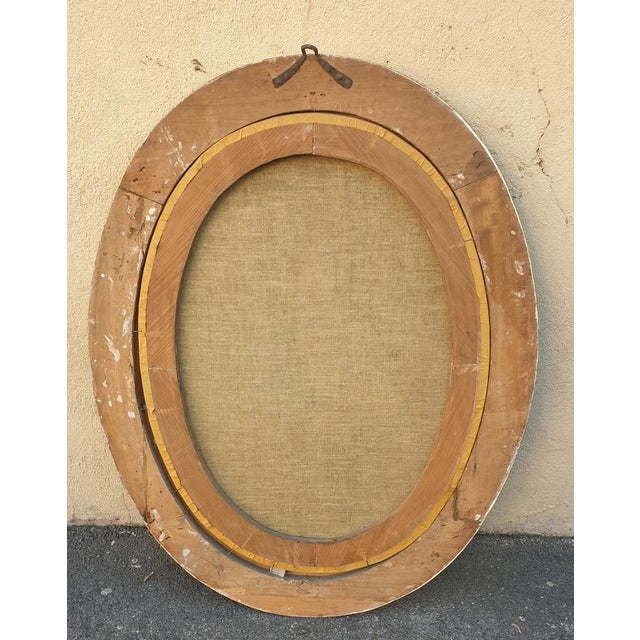 Oval Portrait of Lady with a Fan, 18th Century, Oil on Canvas, Framed For Sale - Image 3 of 17