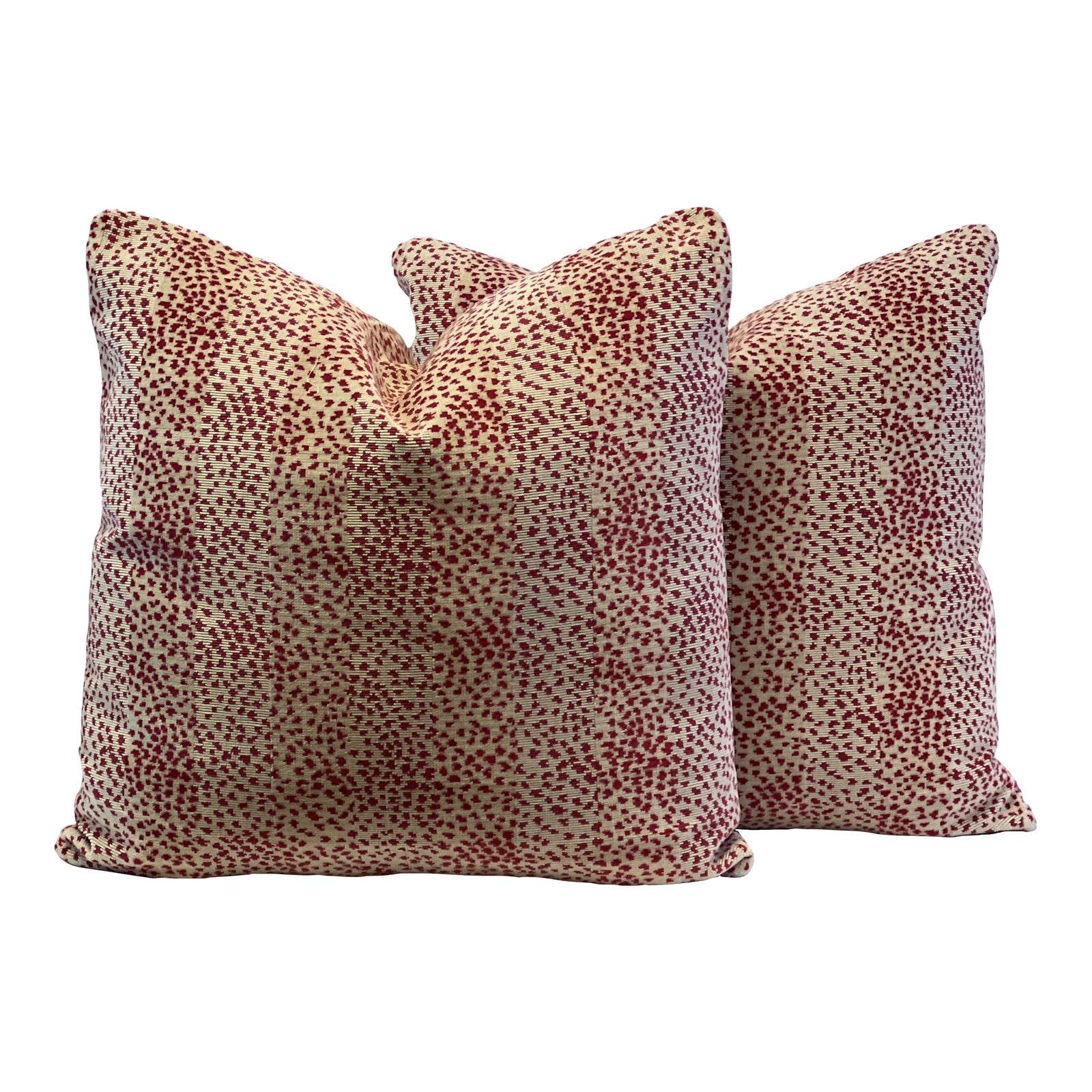 Colefax & Fowler “Malabar” Square Feather/Down Pillows a Pair Chairish