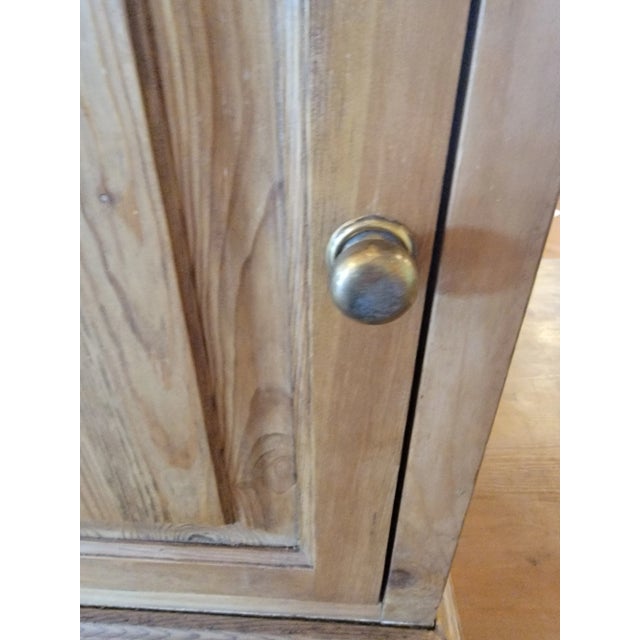 Beige Antique Pine Small Cupboard From England For Sale - Image 8 of 10