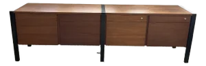 1950s Harvey Probber Walnut Credenza