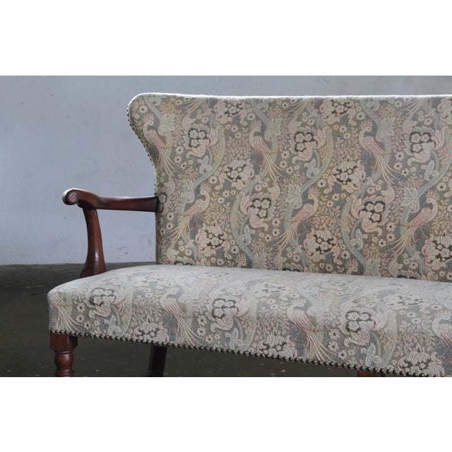 Mid-Century Modern Vintage Danish Art Deco Sofa in Oak, 1940s For Sale - Image 3 of 14