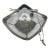 Georges Briard Glass Pickle Dish Bowl With Attached Cocktail Fork For Sale