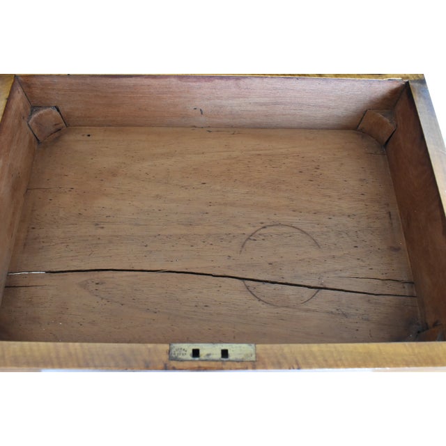 Antique Georgian Marquetry Inlay Work Table For Sale - Image 11 of 13