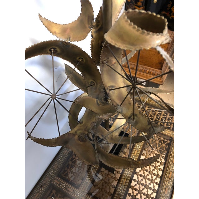 Curtis Jere Style Brutalist Table Lamp | Chairish