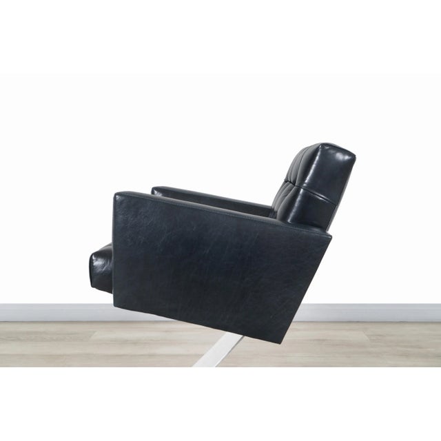 Vintage Stainless Steel "Z" Lounge Chairs by Milo Baughman for Thayer Coggin For Sale - Image 12 of 13