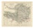 Antique Hobson Fox Hunting Map of Somersetshire, West Somerset Hunt, 1870 For Sale