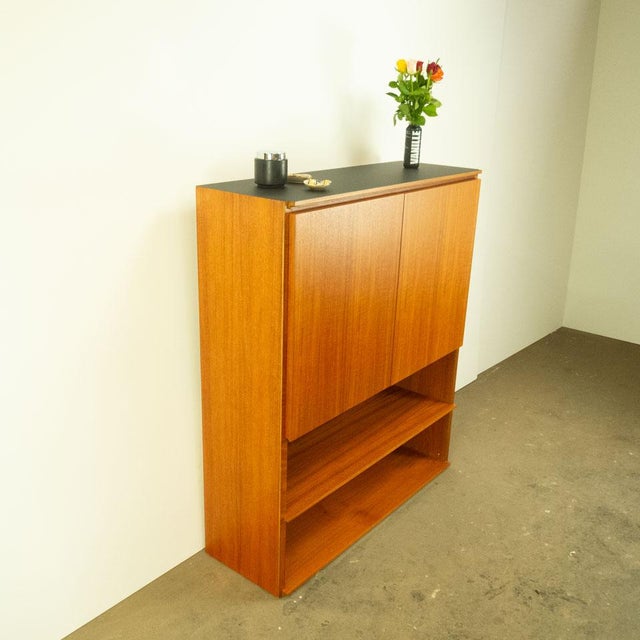 Shelving Combination in Teak with Black Formica Top, 1976 For Sale - Image 11 of 11