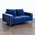 Add comfort and style to your space with this Jason Furniture loveseat. It features soft blue velvet upholstery, cushioned...